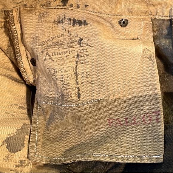 Ralph Lauren🐴 4 Button Fly|Leather Chaps|Olive Grn|Denim Equestrian Pants Sz 31 - Picture 13 of 15